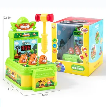Игра Mini Whack A Mole, игрушки с молотком, мини-электронная аркадная игра для малышей от 3 лет и старше, развивающая игра, интерактивная игрушка в подарок для мальчиков и девочек Small-15x14x9.5cm