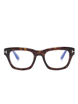 TOM FORD Eyewear очки в прямоугольной оправе, коричневый