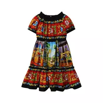 Хлопковое платье Dolce &amp; Gabbana