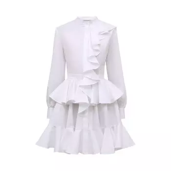 Хлопковое платье Alexander McQueen