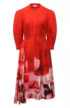 Хлопковое платье Alexander McQueen