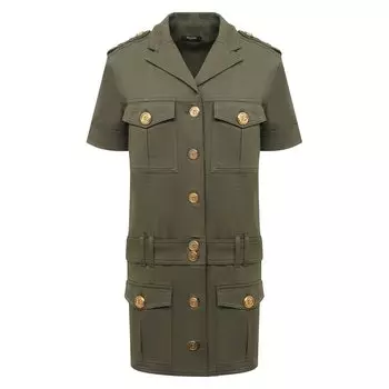 Хлопковое платье Balmain