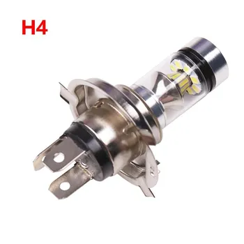 12V 24V H4 H7 LED 100W 3030 20SMD 6500K Светодиодные противотуманные фары Супер яркие белые лампы накаливания для автомобиля H7 белый