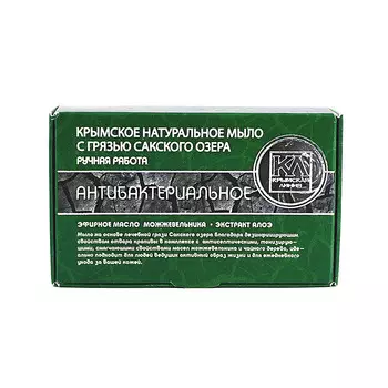 КРЫМСКАЯ ЛИНИЯ Крымское натуральное мыло с грязью Сакского озера "Антибактериальное"