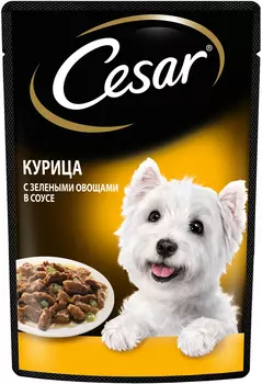 Влажный корм для взрослых собак, курица с зелеными овощами (85 г)