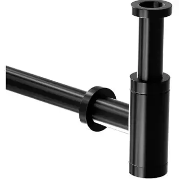 Сифон для раковины SantiLine SL-115 черный матовый