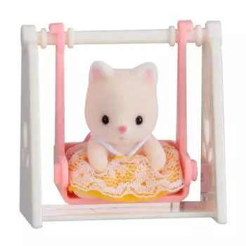 Sylvanian Families набор "Младенец кошка на качелях "