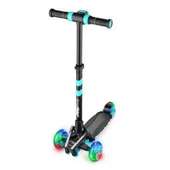 Small Rider Самокат Premium Pro 2 с ревом мотора и подсветкой, аква