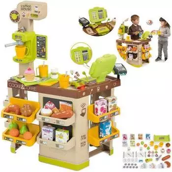Smoby "Toys Coffee House" - интерактивная кофейня | звуковые эффекты и аксессуары