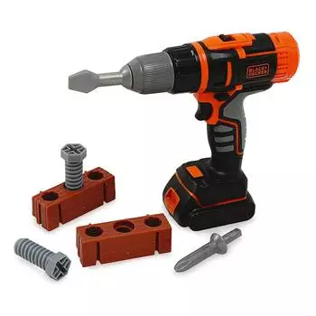 Smoby Шуруповерт механический Black &amp; Decker, с 2 насадками и аксессуарами