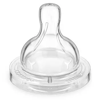 Соска Avent Classic силиконовая для густых смесей, 2 шт., 6+, 80627