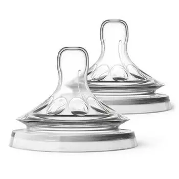 Соска Philips Avent Natural силикон, для густых жидкостей, 6 мес.+, 2 шт.