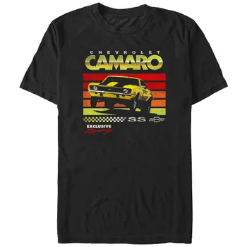 Мужская футболка с рисунком Chevrolet Camaro SS Licensed Character, черный