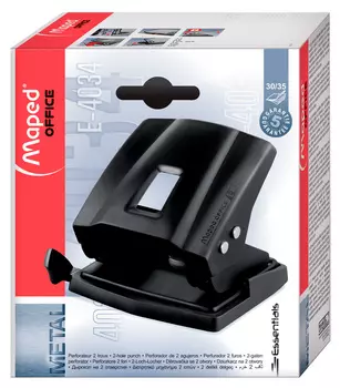 Дырокол Maped Essentials 403411 макс.:35лист. металл черный отв.:2