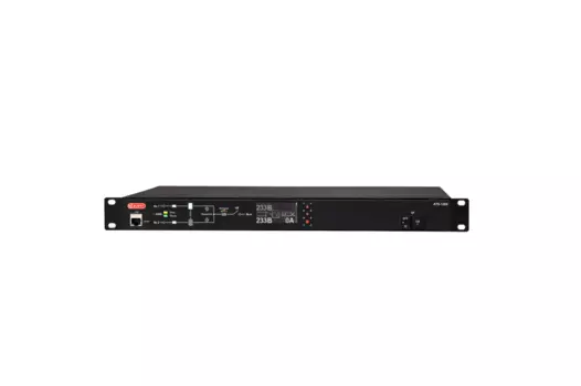 ELEMY ATS, 1U, 220B, 32A, Индикация: OLED-дисплей, Мониторинг: WEB, SNMP, Modbus-TCP, Вход (2) IEC309 кабель 2.4м, Выход (2) C19 (9) C13 (ATS-1204/32)