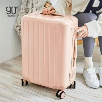 Чемодан NINETYGO Manhattan Frame Luggage 24" розовый