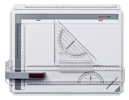 Чертежная доска Rotring Rapid S0232710 A4 два магнитных зажима в компл.:дополнтиельный угловой зажим