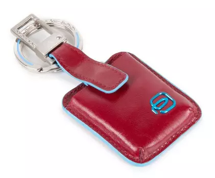 Датчик отслеживания Piquadro Connequ Blue Square (AC3954B2/R) красный/голубой натуральная кожа д.45мм ш.10мм в.100мм