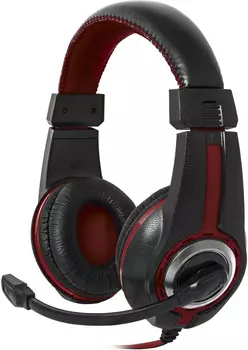 Defender Игровая гарнитура Warhead G-185 черный + красный, кабель 2 м Defender Warhead G-185 (64106)