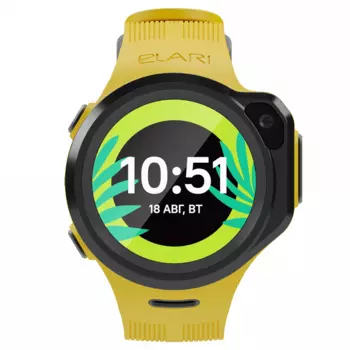 Детские умные часы телефон Elari Kidphone 4GR (KP-4GR) желтые