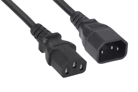 Cabeus PC-189-VDE-1.0-3M Кабель питания монитор-компьютер IEC 320 C13 - IEC 320 C14 (3x1.0), 3 м (PC-189-VDE-1.0-3M)