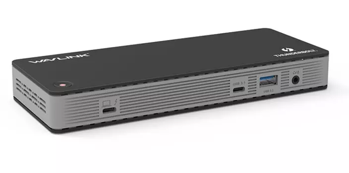 Док-станция Docking Station WAVLINK Thunderbolt 3 /60W Power Delivery Include 20V/6.5A Power Adapter/4xUSB3.0/1xUSB-C/2xDP 4K 60HZ/2xDP to HDMI 4K 60Hz adapter/1xGigabit LAN/1xCombo Audio Jack (WL-UTD21H)
