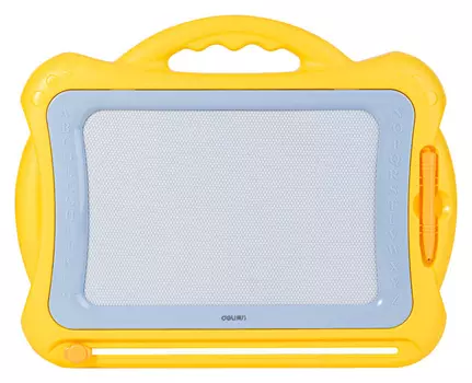 Доска магнитно-маркерная Deli 50303YELLOW магнитно-маркерная лак желтый 41.6х33.5см пластик рама
