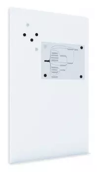 Доска магнитно-маркерная Rocada Skinwhiteboard 6421R магнитно-маркерная лак белый 100x150см