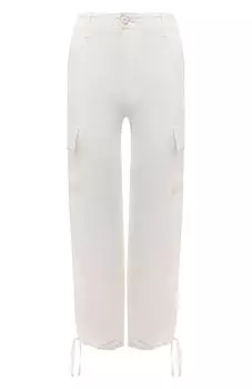 Брюки из шелка и льна Polo Ralph Lauren