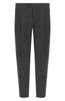 Брюки из шерсти и хлопка Corneliani