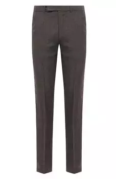 Брюки из шерсти и льна Zegna