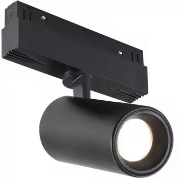 Трековый магнитный светильник 48V iLedex Vision48/22 4822-011-D65-18W-38DG-4000K-BK