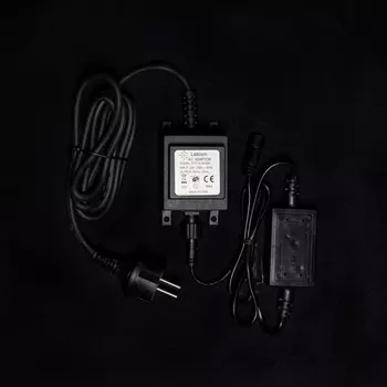 Трансформатор 30W с Выпрямителем для Нитей 24В, до LED, Провод Черный Каучук, IP65 Laitcom Трансформаторы PTR30-3A