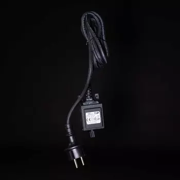 Трансформатор 4,8W для Силиконовых Нитей 24В, до LED, Провод Черный Каучук, IP65 Laitcom Cиликона 24В EA05-100L