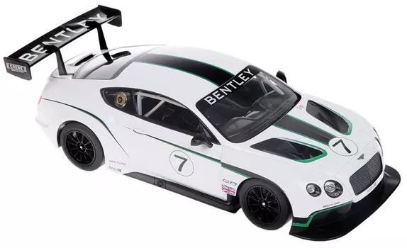 Машина на р/у - Bentley Continental GT3, белый, 1:14, свет