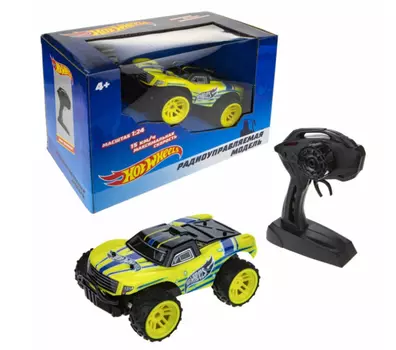 Машина на р/у – Hot Wheels, 18 см, свет