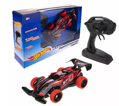 Машина на р/у – Hot Wheels, 18 см, свет