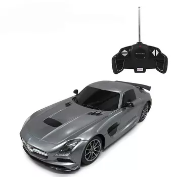 Машина на р/у – Mercedes-Benz SLS AMG, 1:18, серебряный
