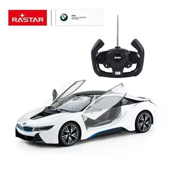 Машина на радиоуправлении 1:14 BMW i8 Open door by controller, цвет белый