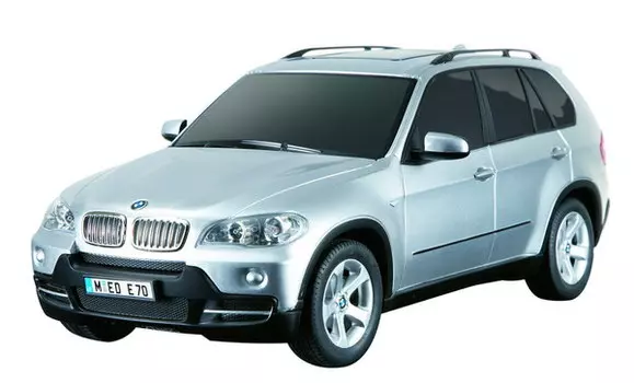 Машина на радиоуправлении 1:18 BMW X5 40MHZ, цвет серебряный
