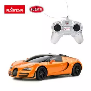 Машина на радиоуправлении 1:24 Bugatti Grand Sport Vitesse, цвет – оранжевый