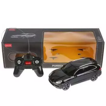 Машина на радиоуправлении 27mhz Porsche Cayenne Turbo, цвет черный, 1:24