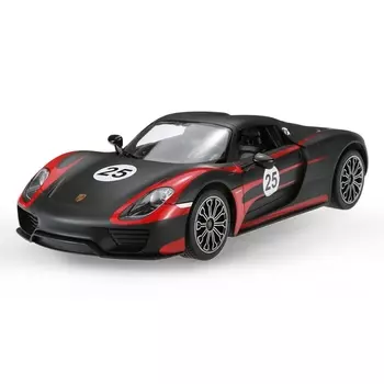 Машина на радиоуправлении Porsche 918 Spyder, цвет чёрный матовый, 1:14
