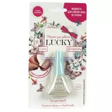 Лак Lucky серия Конфетти, цвет 01К, перламутр с блестками, блистер