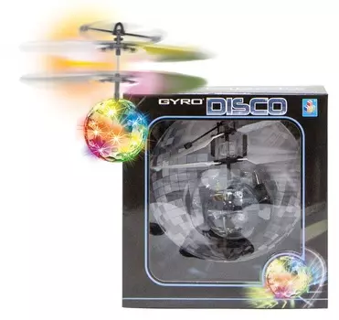 Летающий шар на сенсорном управлении Gyro-Disco, свет, диаметр 4,5 см