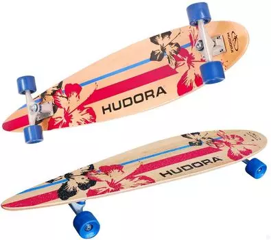 Longboard Abec 7, бежевый с узором