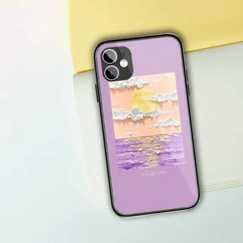 3d Art Painting Phone Case For IPhone 14 13 12 11 XS X 8 7 6 Plus Mini Pro Max SE 2022 Black PC TPU Glass Phone Cover iPhone 14