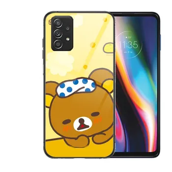 TOPLBPCS милый rilakkuma закаленный стеклянный чехол для телефона Samsung Galaxy A51 A71 A60 A70S A70 A80 A21S A41 A20E A50 A30S 5g A32 A40S Galaxy A60