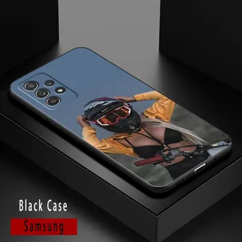 Сексуальная девушка мотокросс Samsung A51 A12 A52 A21s A71 чехол для телефона Galaxy A32 A31 A02s A72 A11 A41 A22 A03s чехол Funda Coque Shell Samsung A11