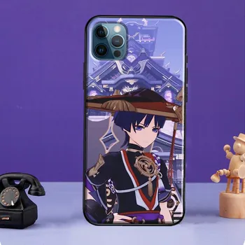 Чехол Scaramouche Genshin Impact для iPhone XR X XS Max SE 2020 7 8 Plus, чехол для телефона iPhone 11 14 12 13 Pro Max Mini iPhone 6 6s